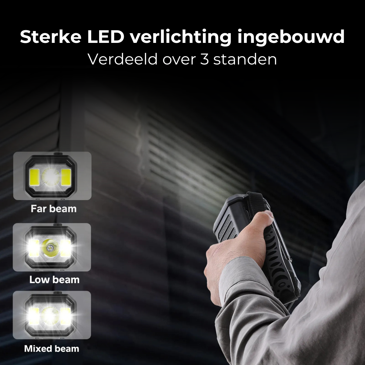 Noodradio - Extra krachtige uitvoering - Multifunctioneel - 10000mAh - Langdurige Powerbank